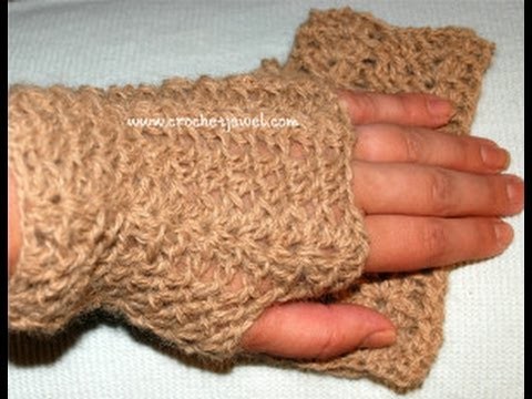 How to Crochet Finger less Gloves Tutorial Part I
