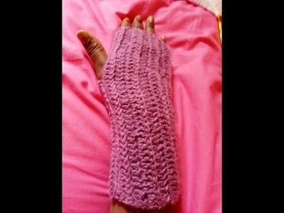 How to crochet fingerless gloves