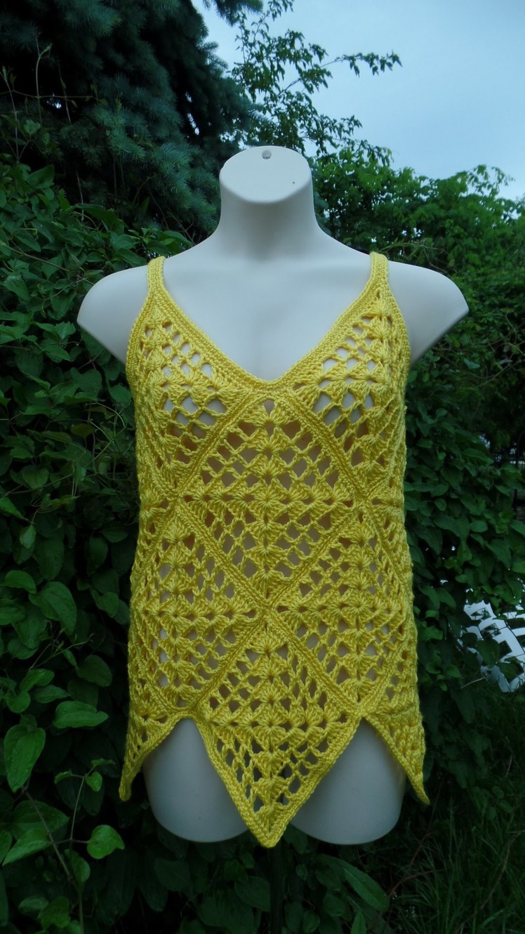 How To #Crochet Ladies Womens Summer Top Shirt Blouse Crochet #TUTORIAL DIY