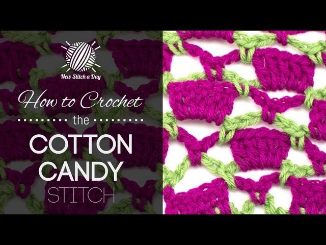 How to Crochet the Cotton Candy Stitch