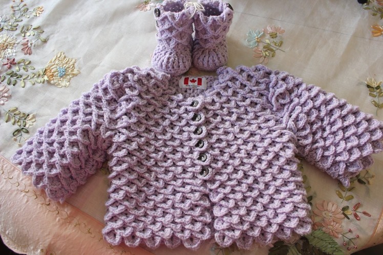 How To Crochet The Crocodile Stitch Cardigan