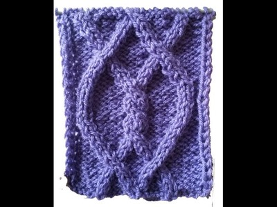 How to knit cableline stitches Part 1 1080p