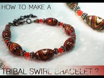 How To Make a Tribal Swirl Bead Bracelet
