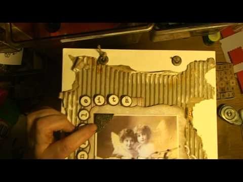 HOW TO MAKE A VINTAGE SCRAPBOOKING LAYOUT