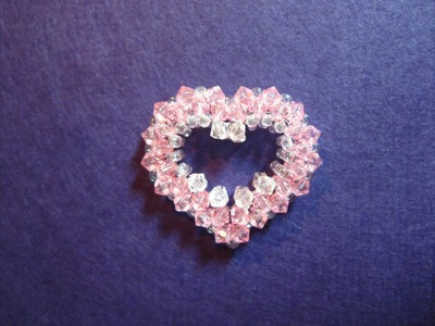How to make an Open Heart with beads - Part 1