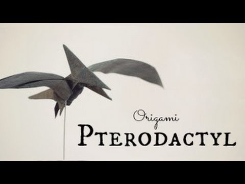 How to make an Origami Pterodactyl. Pteranodon (Tadashi Mori)