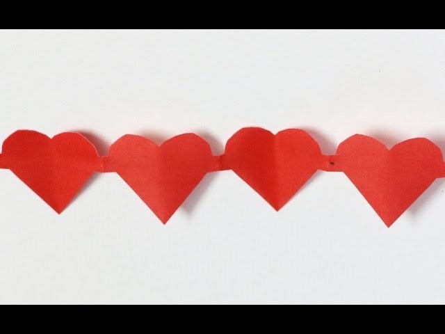 How To Make Heart StriNg. How To Cut Heart String Out Of Origami