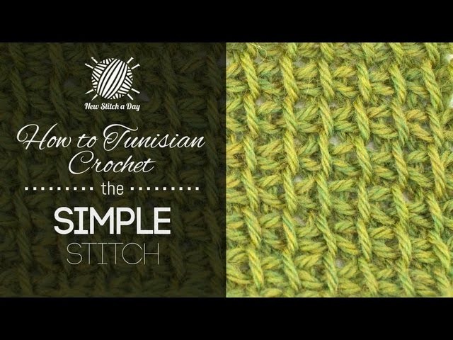 How to Tunisian Crochet the Tunisian Simple Stitch