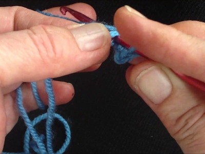 How to work double crochet stitch (US single crochet)