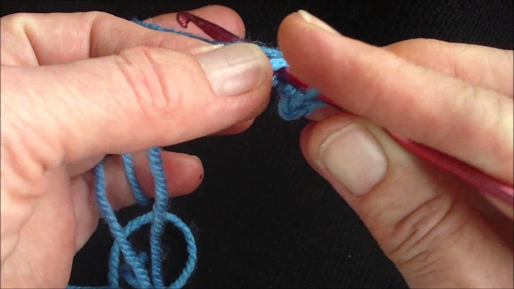 How to work double crochet stitch (US single crochet)