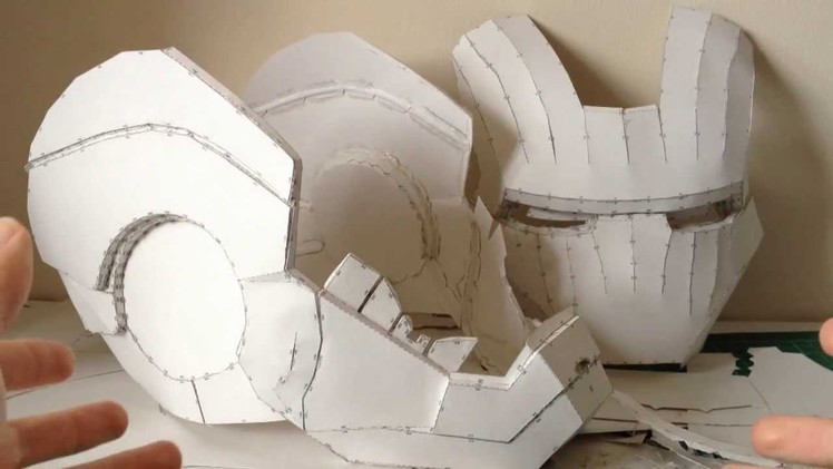 Iron Man helmet Pepakura tutorial Part 1  (software, scaling, printing and building)
