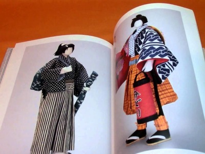 Japanese Paper WASHI Doll book,ningyou,japan,craft,kimono,traditional (0428)