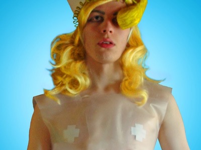 Lady Gaga Telephone Plastic Dress ☎ Sire Sasa tutorial 37