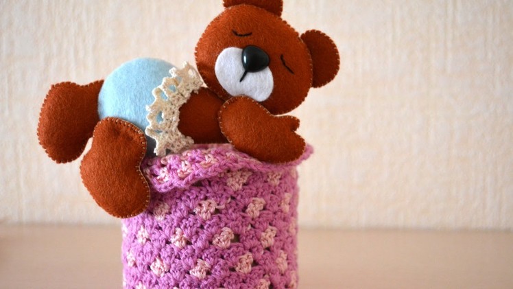 Make a Cute Felt Teddy Bear - DIY Crafts - Guidecentral