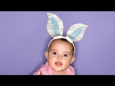 Make a funny rabbit ears for a fancy custome for kids