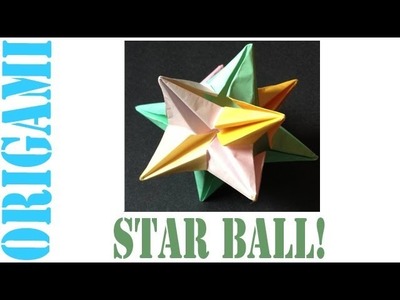 Origami Daily - 055: Modular Decorative Star Ball - TCGames [HD]