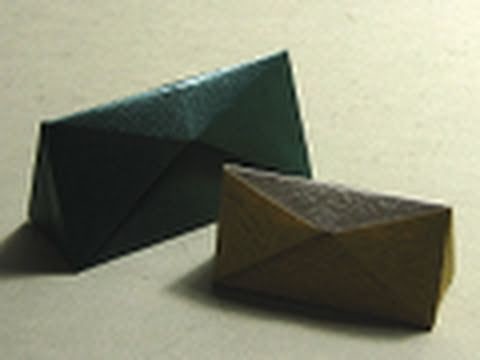 Origami Instructions: Triangular Box (Hans-Werner Guth)