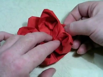 Origami Napkin Flower