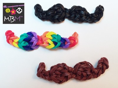 Rainbow Loom Mustache Charm Made Without the Loom