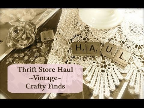Retro Crafts: Thrift Store Haul of Vintage Crafty Goodies