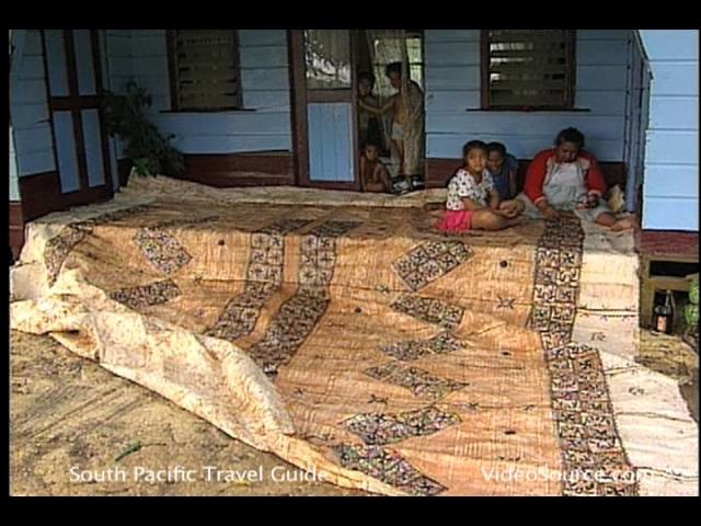 Tongan Arts and Crafts: Tapa Cloth Making