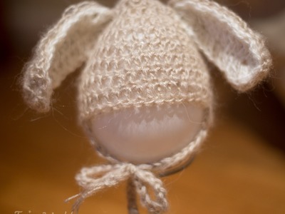Tutorial, how to make bunny hat crochet bunny hat 0-6 pattern,easter bunny baby hat diy