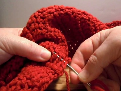 Weaving in Ends on Crochet Scarf