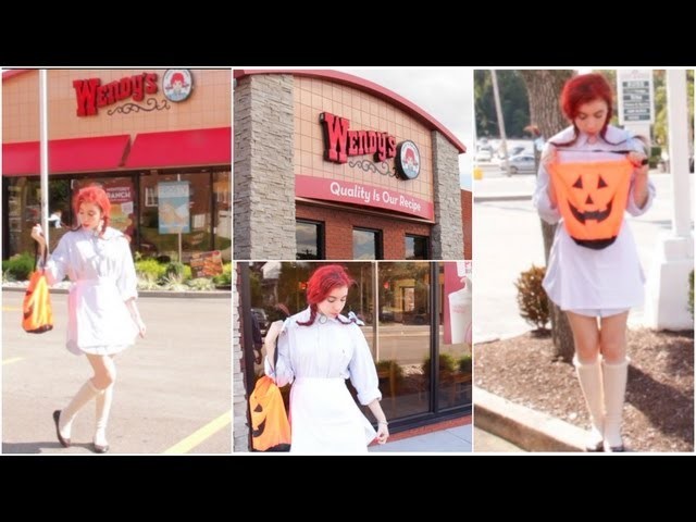Wendy's DIY Halloween Tutorial: Makeup, Hair, & Costume!