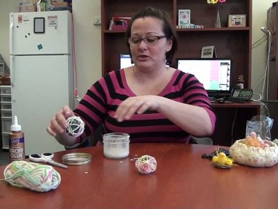 Yarn Eggs - Easter Craft