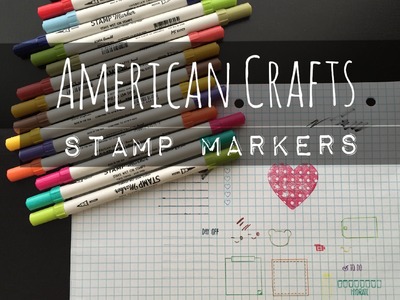American Crafts Stamp Markers For Planner Stamps