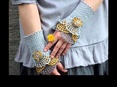 Crochet gloves fingerless