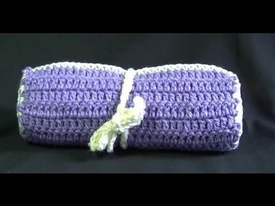 Crochet Hook. Make up Brush Case Tutorial - Easy