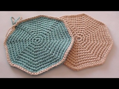 Crochet Octagon Coaster - Crochet Coaster for Beginners