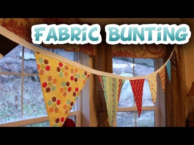 DIY Fabric Bunting {Free Pattern} - Whitney Sews