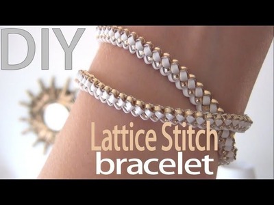 DIY Fashion ♥ Lattice Stitch Bracelet