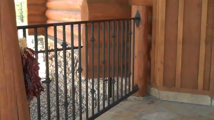 DIY Log Home Iron Railings by Mitchell Dillman and  King Metals