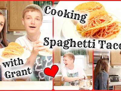 DIY Spaghetti Tacos & Cooking Show?! | ft. Grant