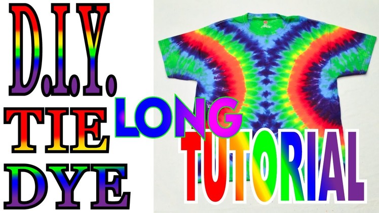 DIY Tie Dye Symmetrical Side Circle Shirt [Long Tutorial]