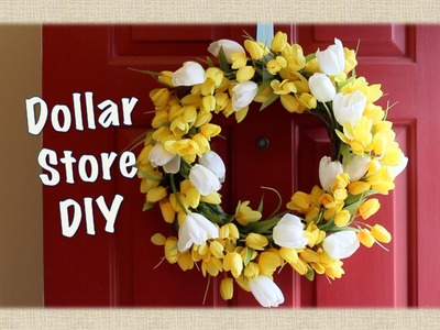 DOLLAR STORE DECOR: Spring Wreath DIY