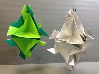 Easy Origami Modular Christmas Ornament