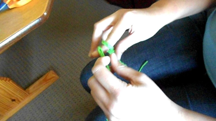 Finger Knit Flower Video #2