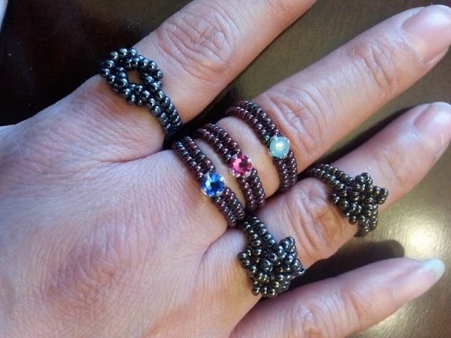 Handmade Jewelry: Beaded Stackable Rings