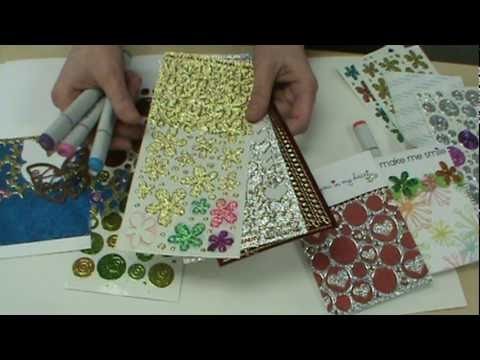How Scrapbooking Made Simple uses NEW Glitter Stickers, Copic Markers & Burnished Velvet Glitter