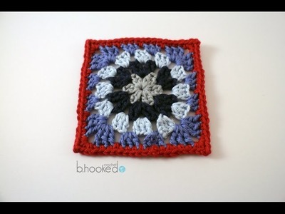 How To Crochet a Granny Square: Circle in a Square Motif