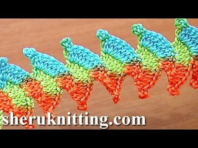 How to Crochet Lace Cord With Picot Tutorial 4