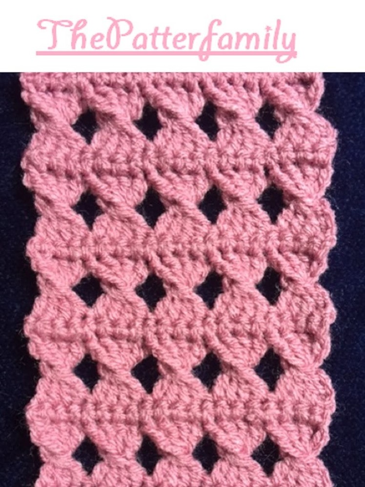 How to Crochet Stitch Pattern #8 │by ThePatterfamily