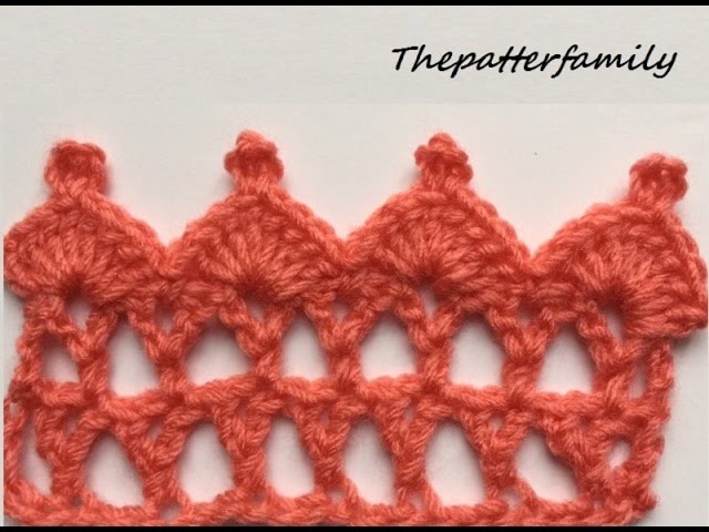 How to Crochet the Edge. Border Stitch Pattern #19 │ by ThePatterfamily