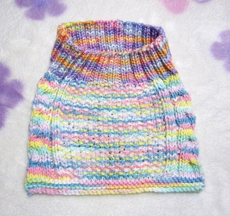 How to Knit Cable Stay-On Baby Bib Part - 1