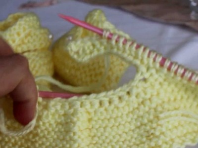 How to knit Cute Mary Jane Booties