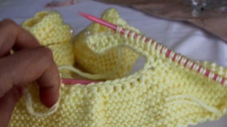 How to knit Cute Mary Jane Booties
